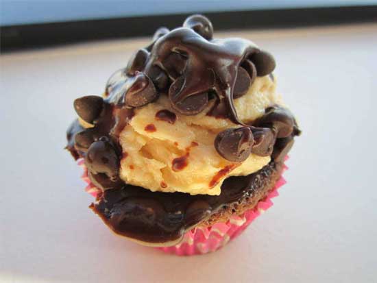 Paleo Chocolate Almond Maple Cupcake