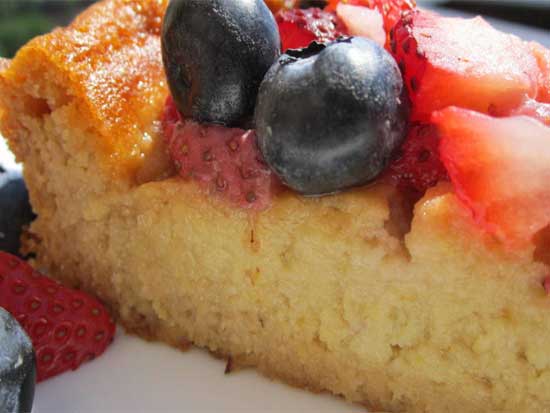 Gluten Free Sweet Berry Corncake